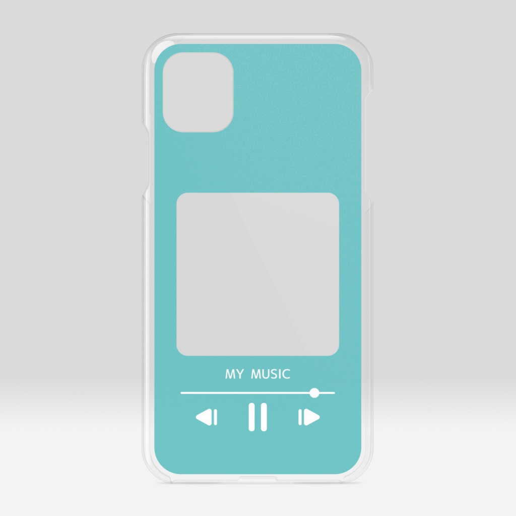 音楽プレイヤー風クリアiPhoneケース