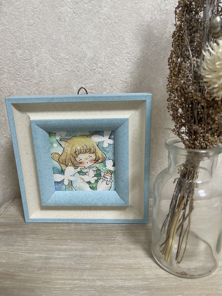 額縁原画「まっしろな春」