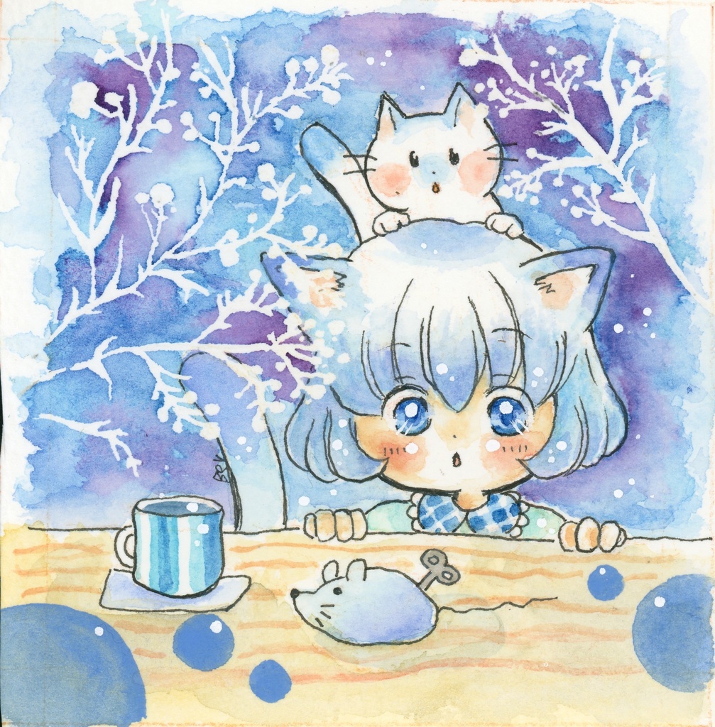 額装原画「みつけちゃった！」