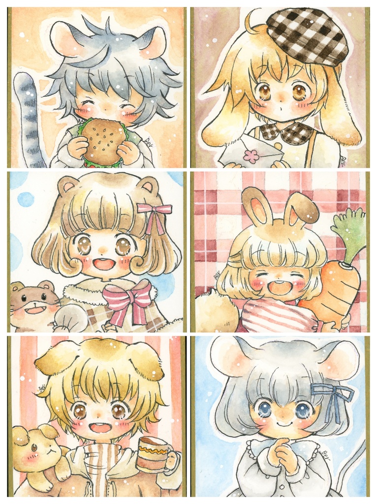 ドローイング　豆色紙