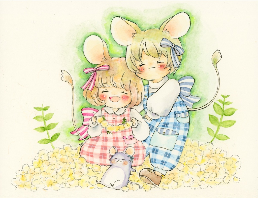 額装原画 「おかえりなさい」