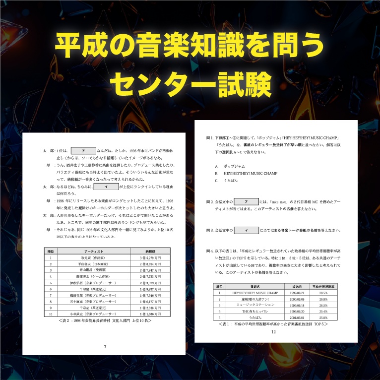 平成音楽史センター試験【平成杯】