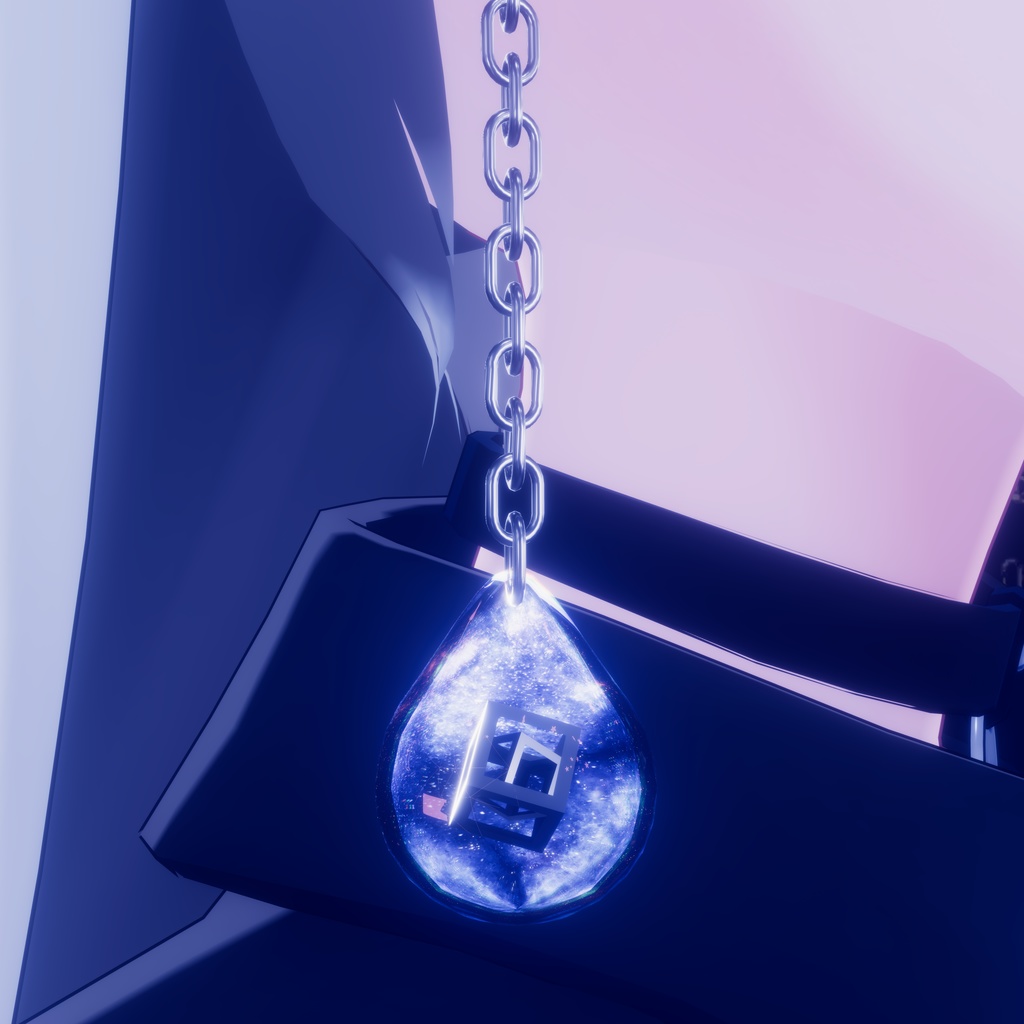 【VRChat想定 アクセサリー】UniverseKeyRing