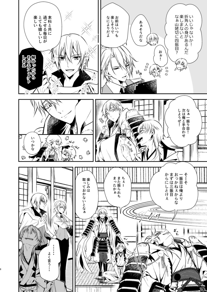 【漫画/全年齢】極の俺が2振いるゲーム本丸!