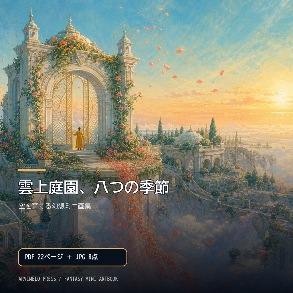 雲上庭園、八つの季節｜幻想ミニ画集（PDF＋JPG8点）