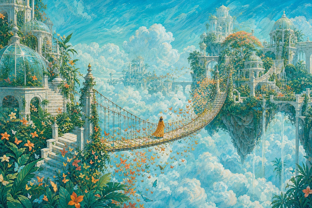 雲上庭園、八つの季節|幻想ミニ画集(PDF+JPG8点)