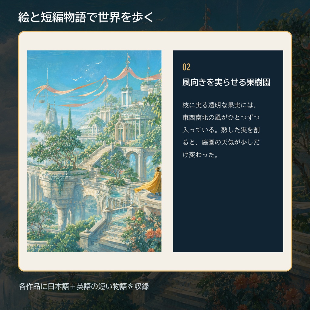 雲上庭園、八つの季節|幻想ミニ画集(PDF+JPG8点)