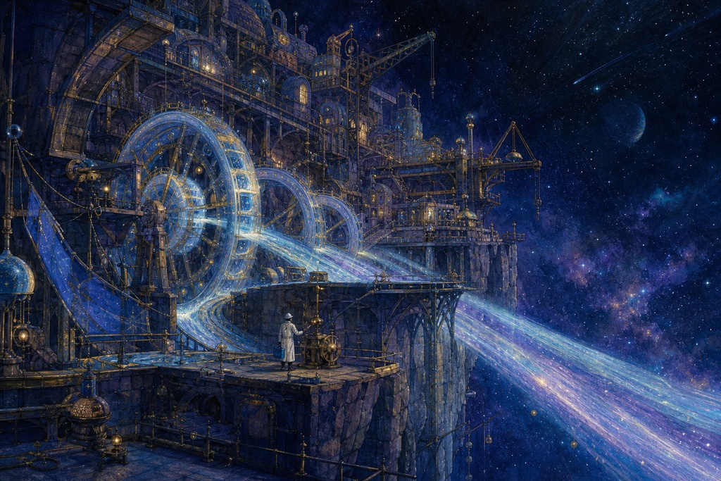 星を修理する工房、八つの夜|幻想ミニ画集(PDF+JPG8点)