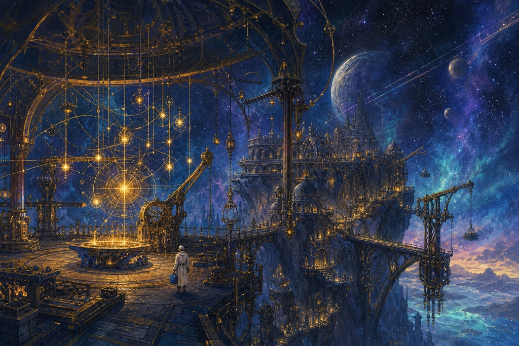 星を修理する工房、八つの夜|幻想ミニ画集(PDF+JPG8点)