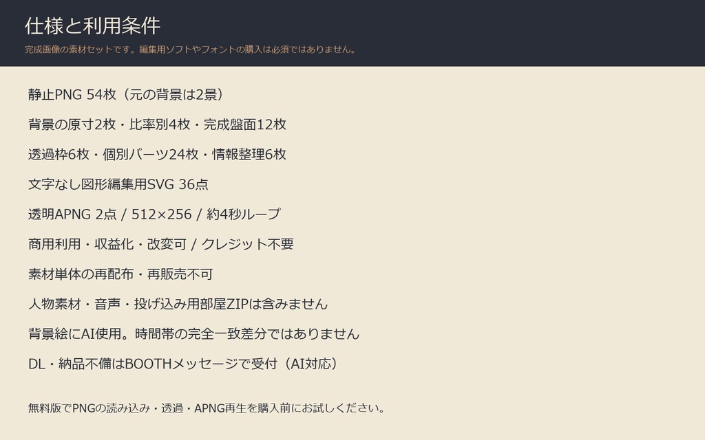 【AI背景+TRPG素材】紙灯の逗留宿|背景2景・人数別盤面・透過PNG・編集SVG