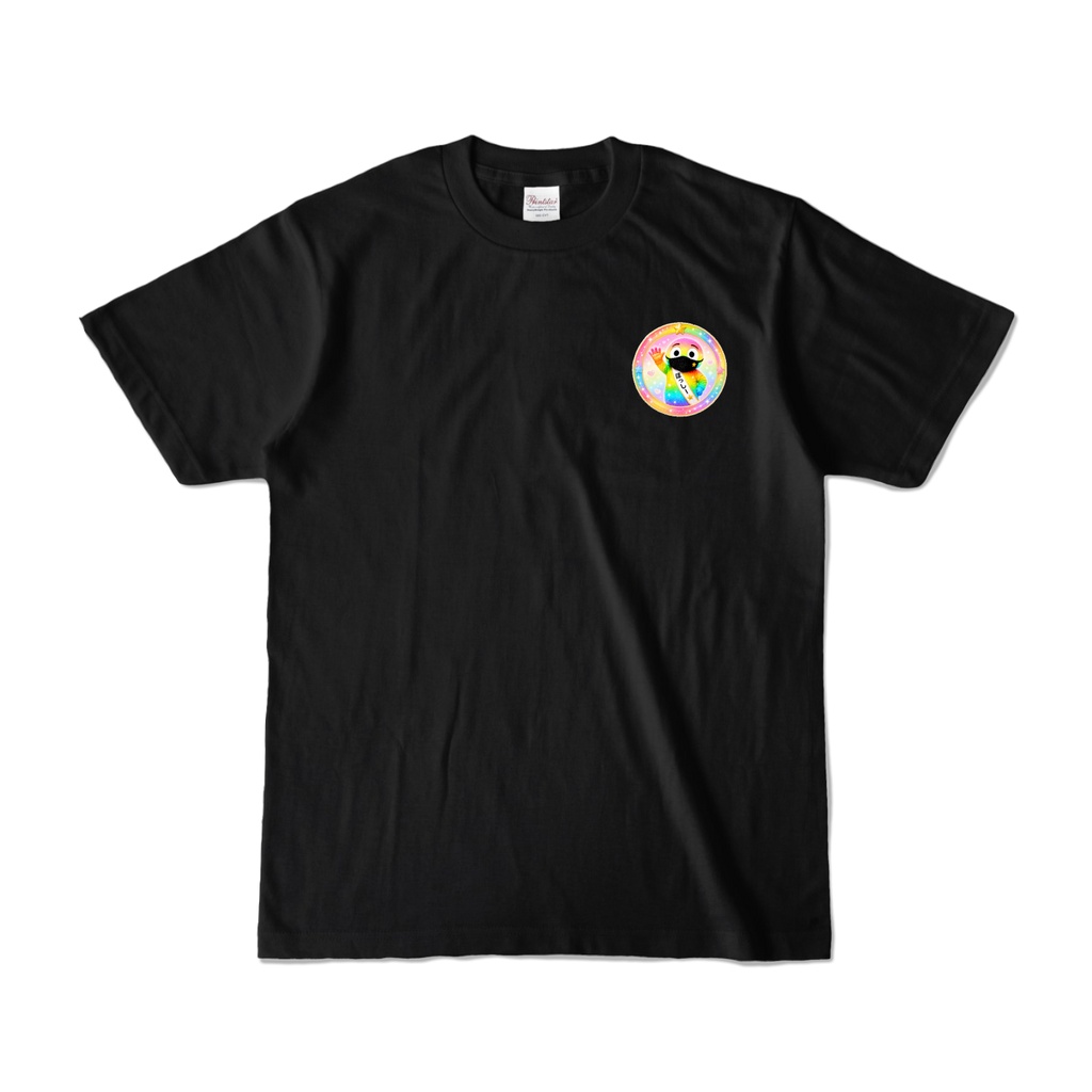 ほっしー★カラーTシャツ 黒(サークル/音符ほっしー)両面