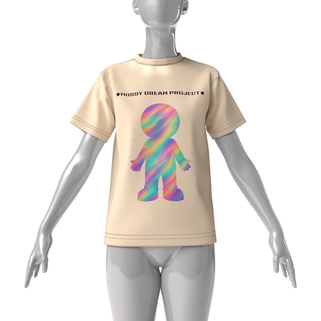 ほっしー★ビッグシルエットTシャツ(レインボー/大サークル)