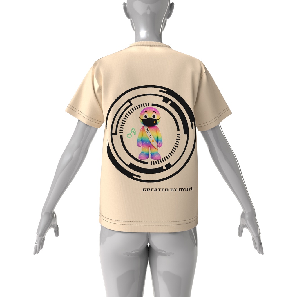 ほっしー★ビッグシルエットTシャツ(レインボー/大サークル)
