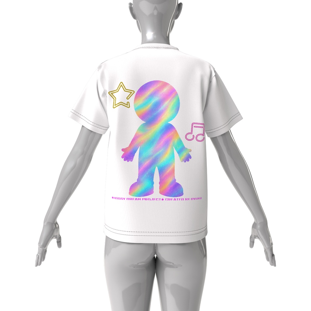 ほっしー★ビッグシルエットTシャツ(ロゴ/グラデーション)