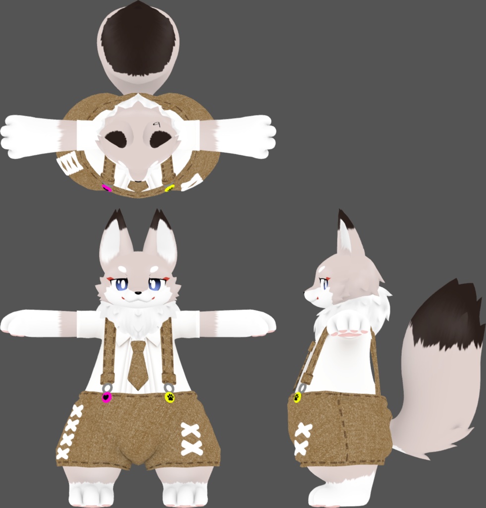 「フラット族」向け衣装 salopette1