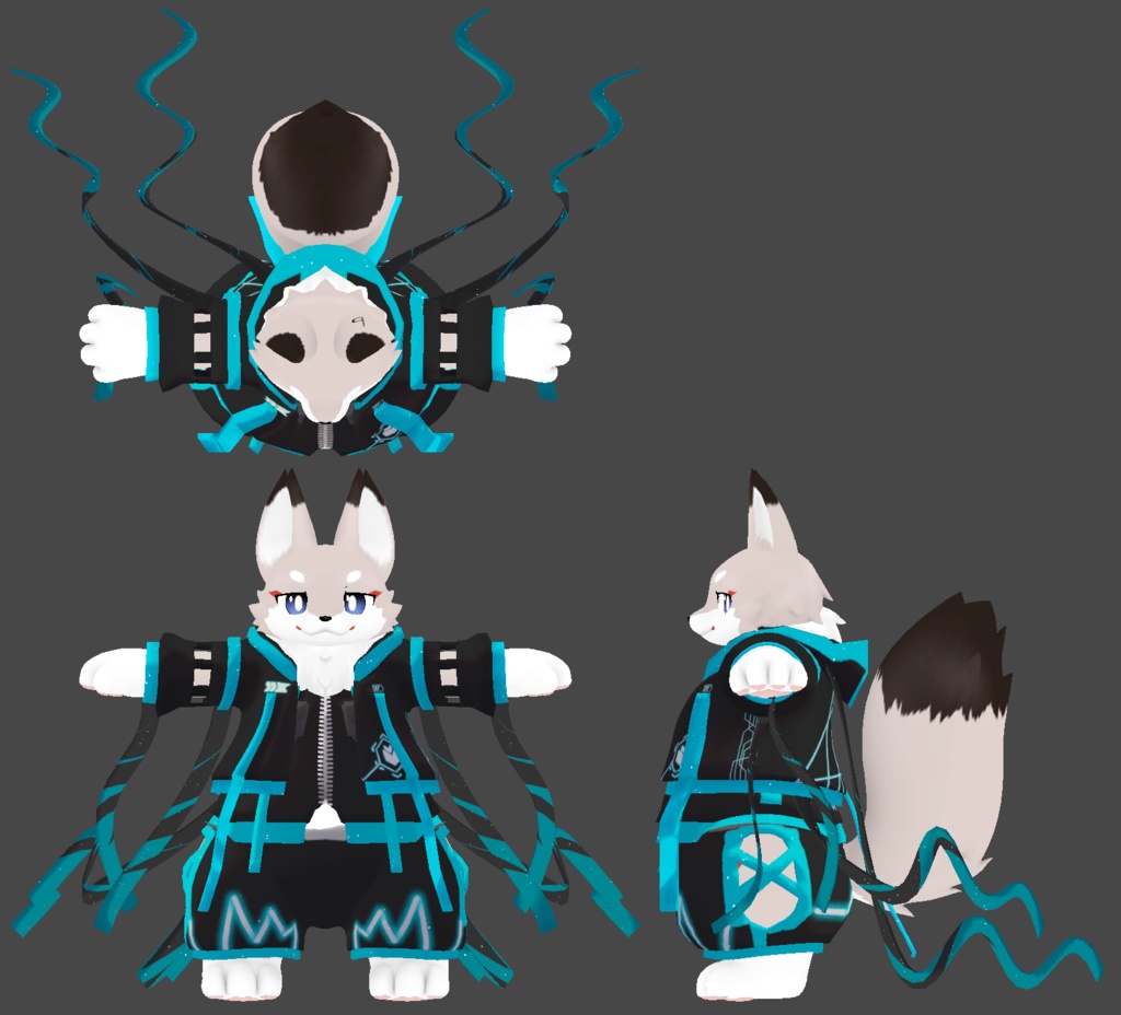 【フラット向け衣装外付けパーツ】ExRibbon