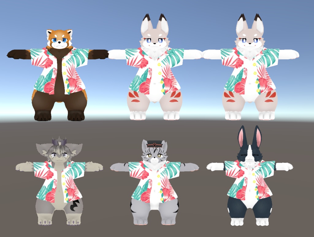 「フラット族」専用衣装 Aloha1