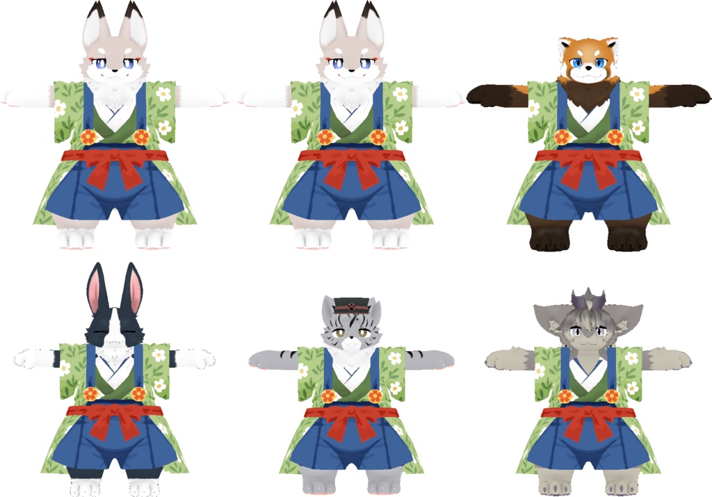 「フラット族」専用衣装 和オーバーオール