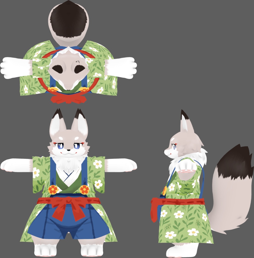 「フラット族」専用衣装 和オーバーオール