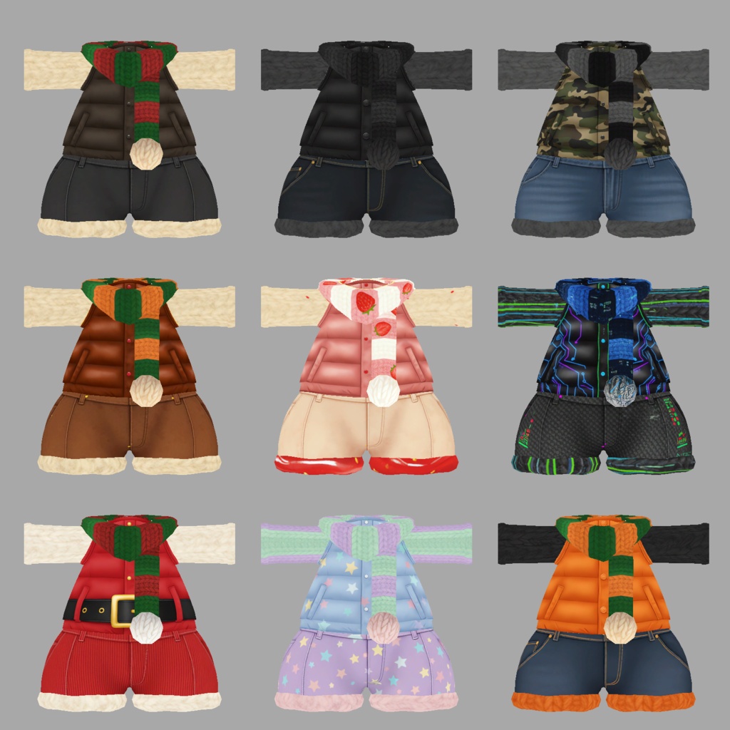 「フラット族」専用衣装 ダウンジャケット1