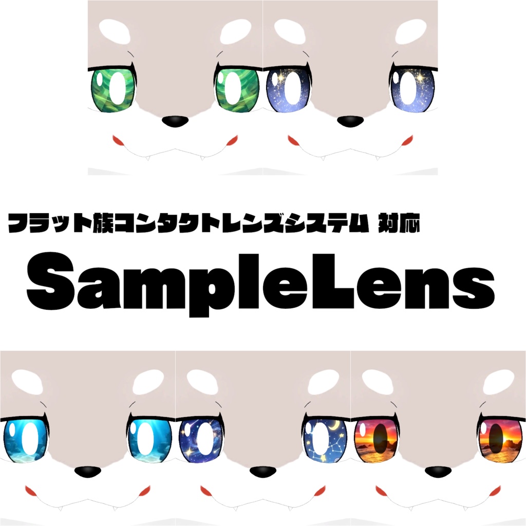 SampleLens【フラット族コンタクトレンズシステム】