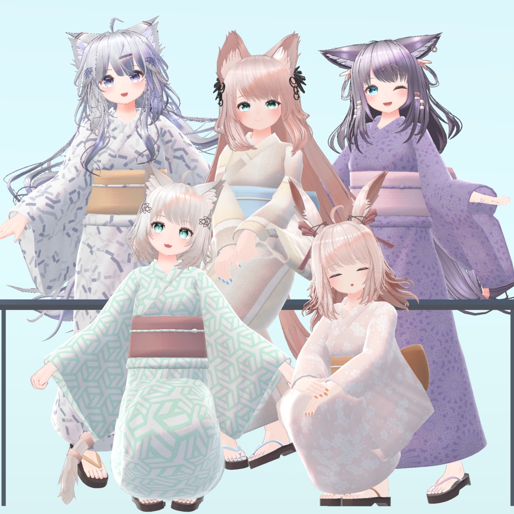 【3D衣装モデル】BK 浴衣