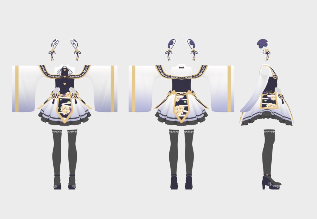 【3D衣装モデル】千変万華 -Senpenbanka-