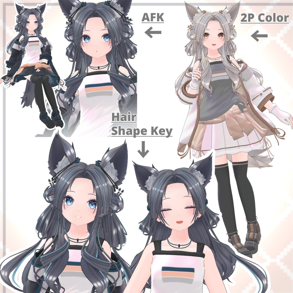 オリジナル3Dモデル 『Elmina -エルミーナ-』