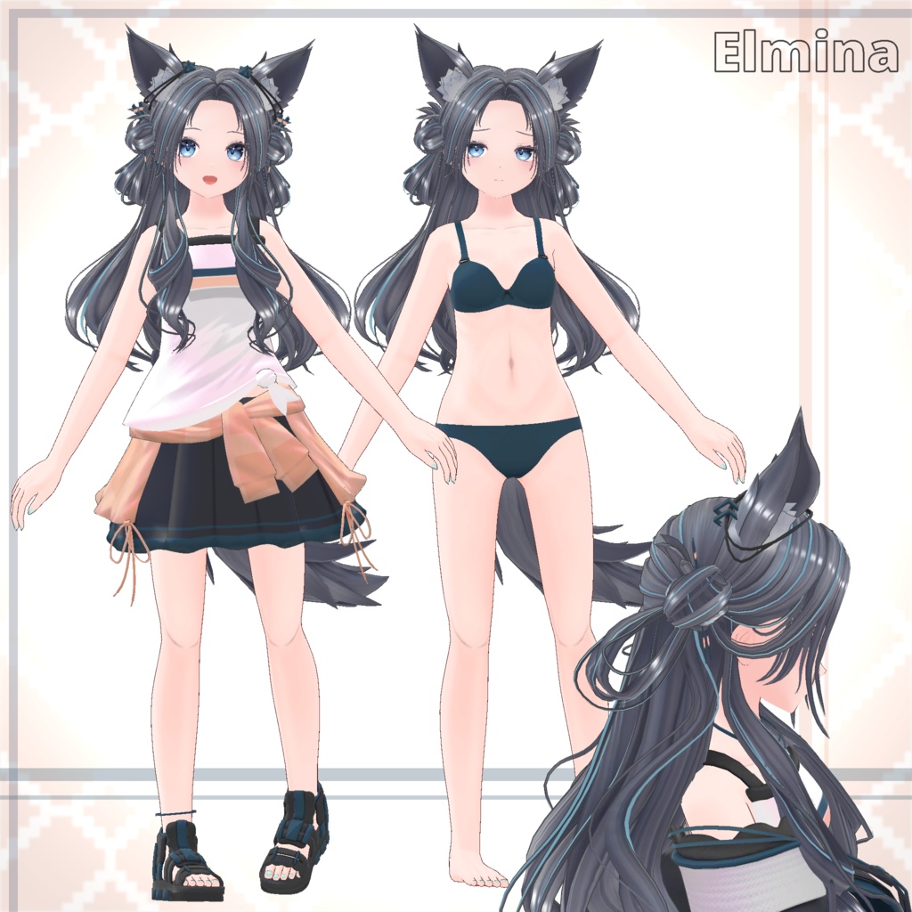 オリジナル3Dモデル 『Elmina -エルミーナ-』