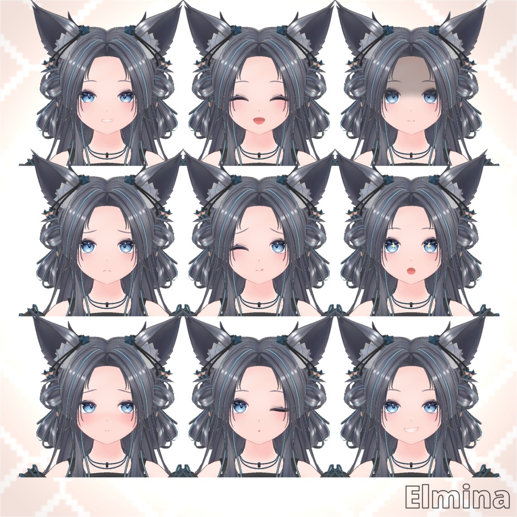 オリジナル3Dモデル 『Elmina -エルミーナ-』