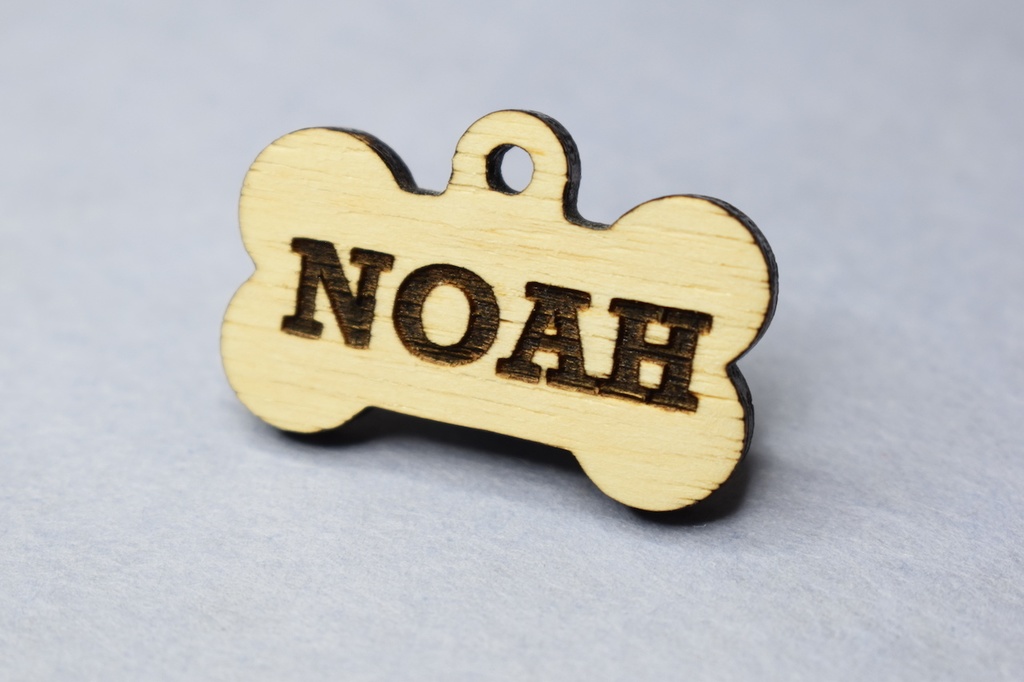 わんちゃん 骨の形 ネームタグ