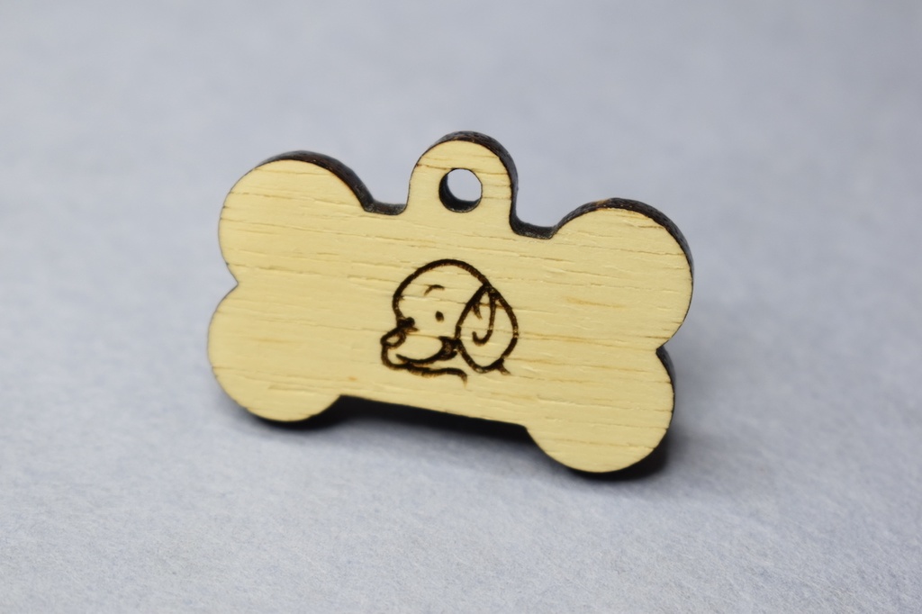 わんちゃん 骨の形 ネームタグ