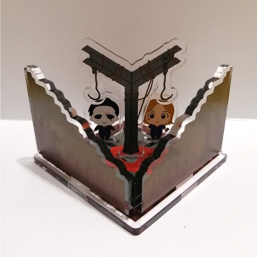 【DBD】2体スキンオーダー 地下室風アクリルジオラマ