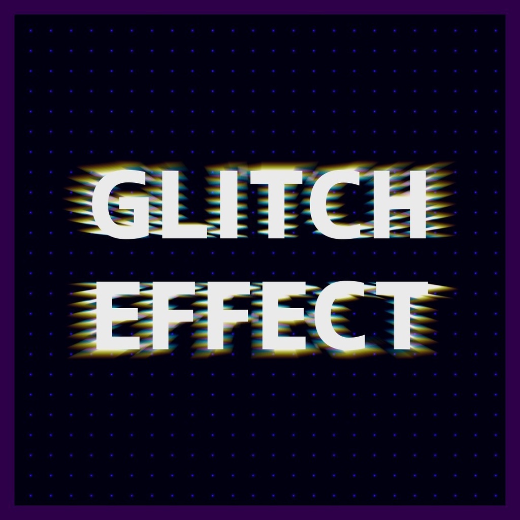 【テキストアニメーション】グリッチエフェクトのプロジェクトファイル!【AfterEffectsプロジェクトファイル】