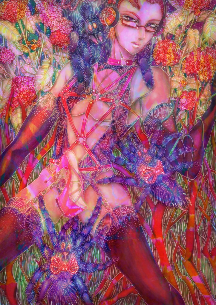 粧壁-Bloom Stained Relief-