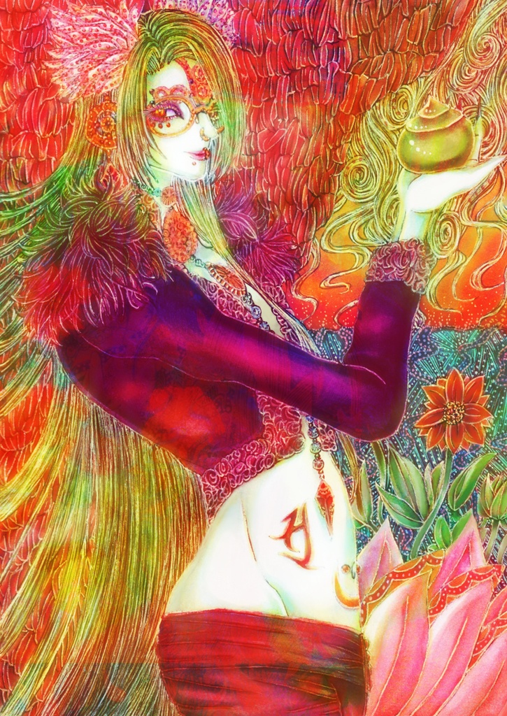 【オリジナル原画】金巳環 (KanaMiWa)