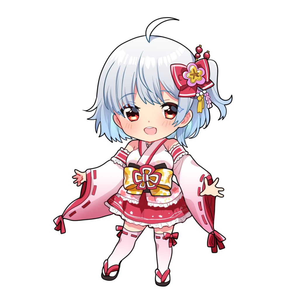 和服ルルちゃんスマホリング