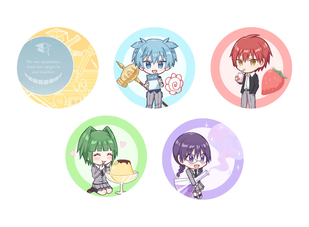 【5種セット】缶バッジ
