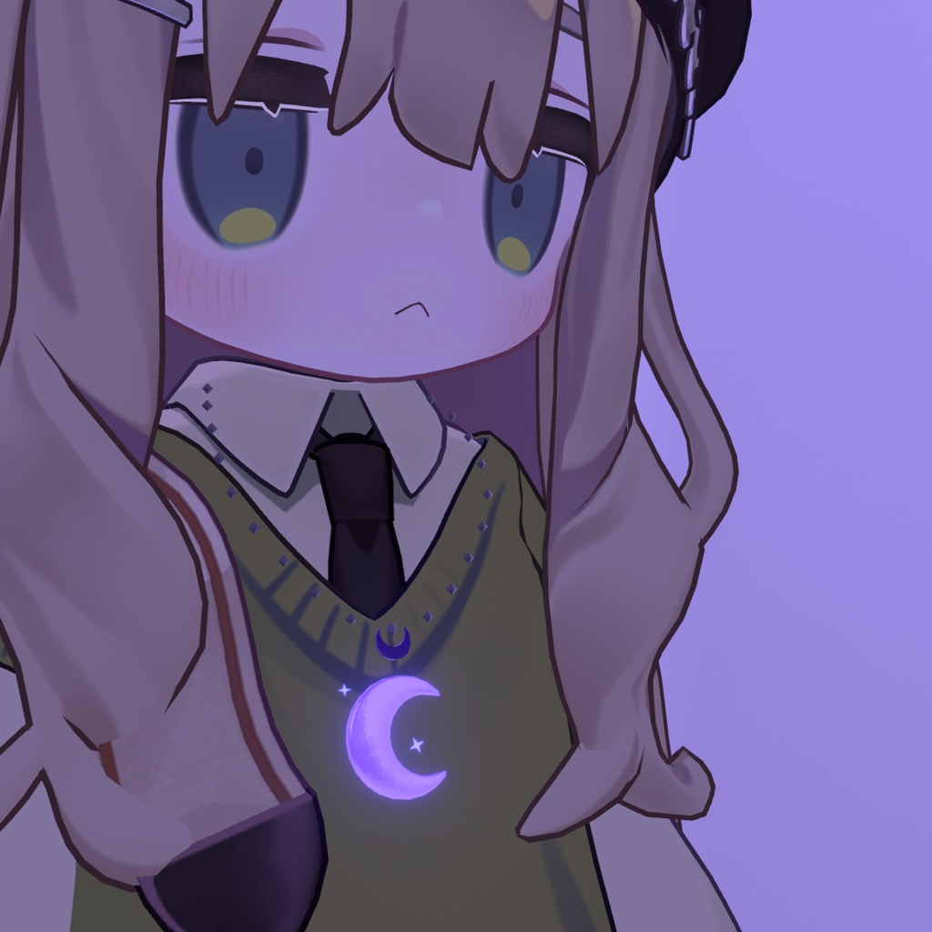 【セール中!】キラキラ光る月のネックレス【MA対応】