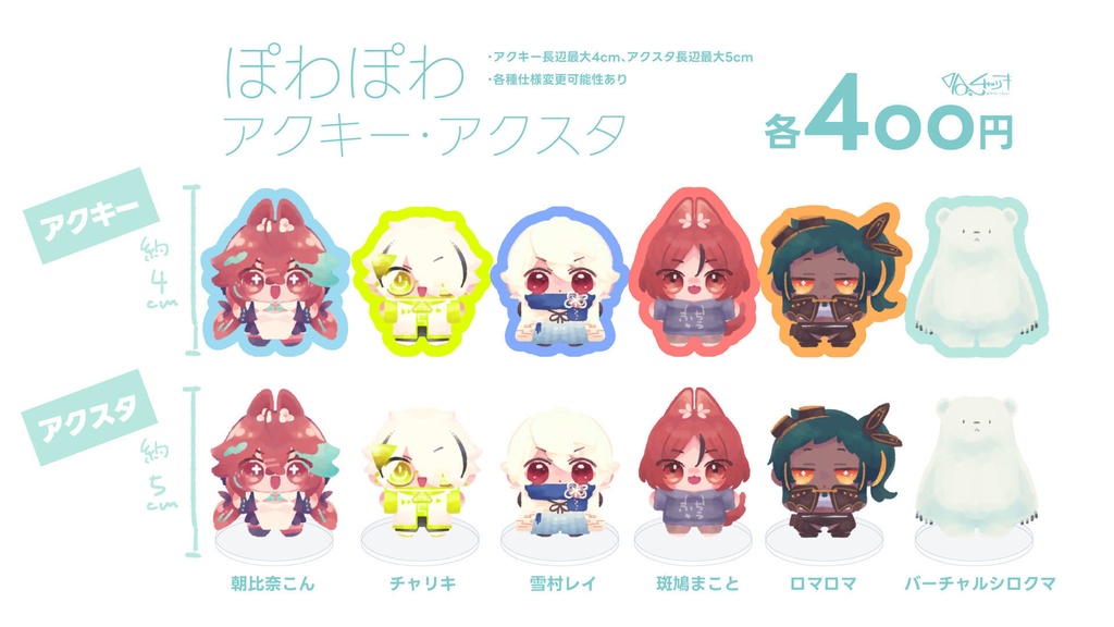 ぽわぽわアクキー/アクスタ #チャリキ