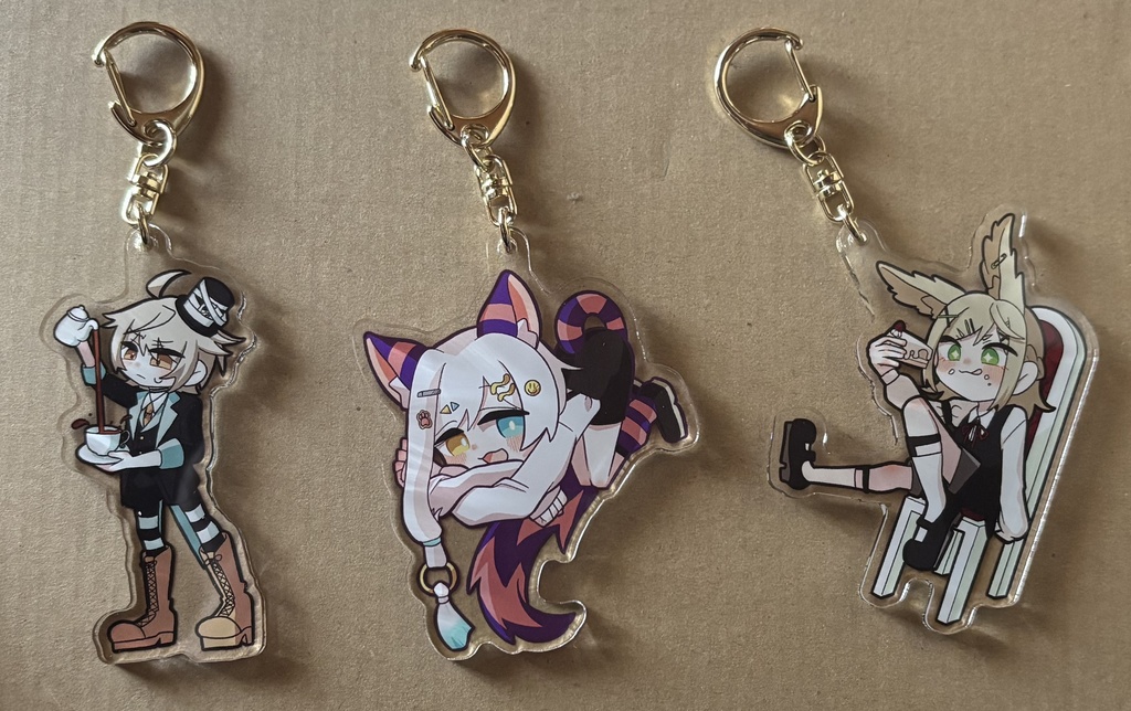 ダイカットアクリルキーホルダー(アリスモチーフ)