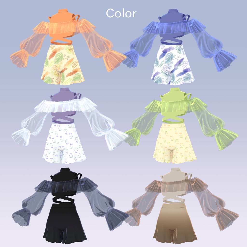 Chiffon Frill Swimwear