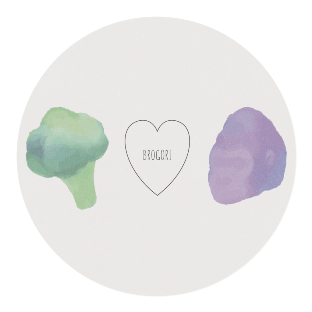 ブロッコリーとゴリラを敷き詰めたマスキングテープ