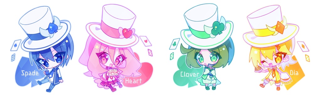 ♠︎♡♦︎♧セット(パネル)