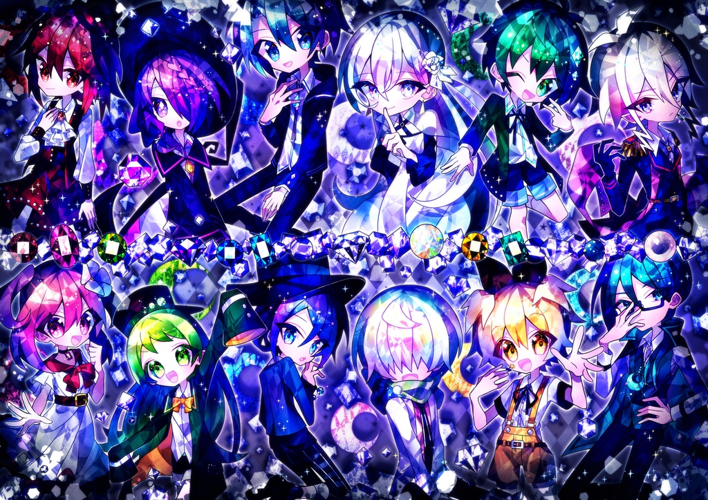誕生石イラストセット(パネル)