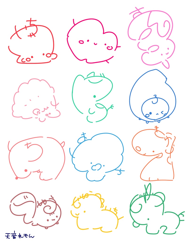 月をキャラクター化(パネル)