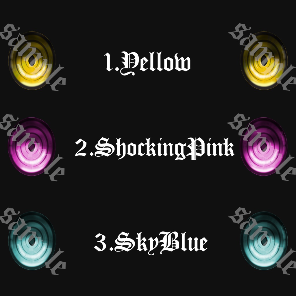 【しゅあん/Shuan】Salva EyeTexture -猛狼- 【VRC想定】