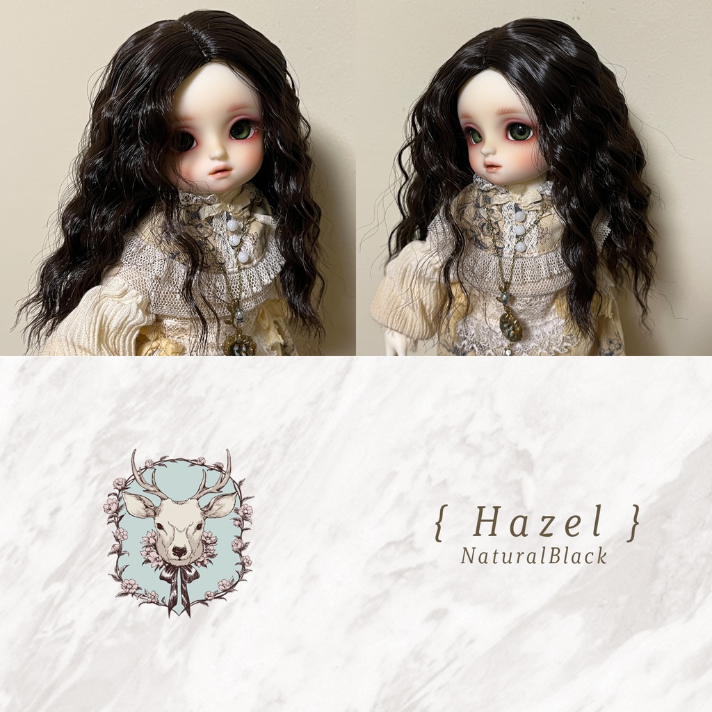 【セール】HAZELヘーゼル | 6-7インチ | ドールウィッグ