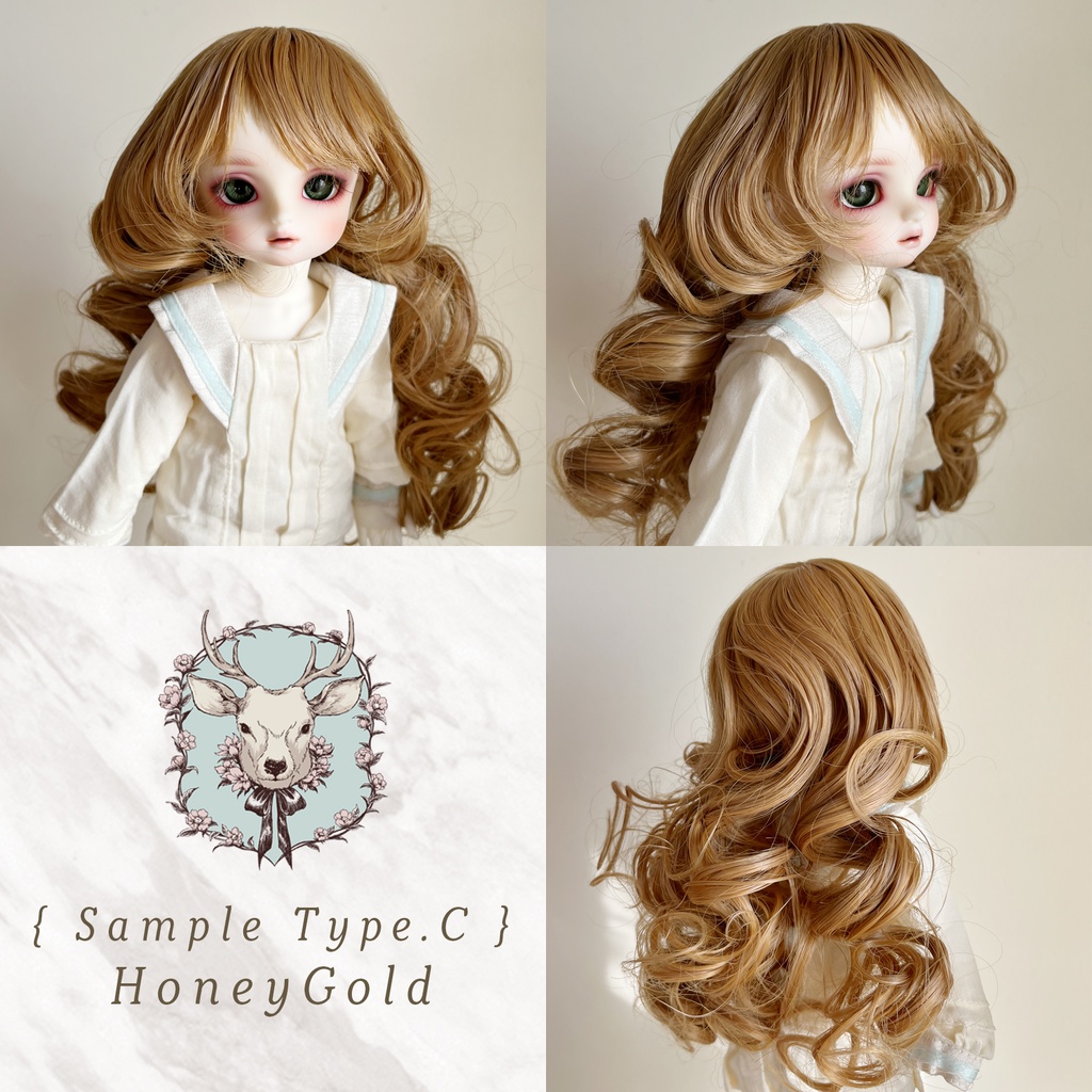 { サンプル品C } HoneyGold | ドールウィッグ