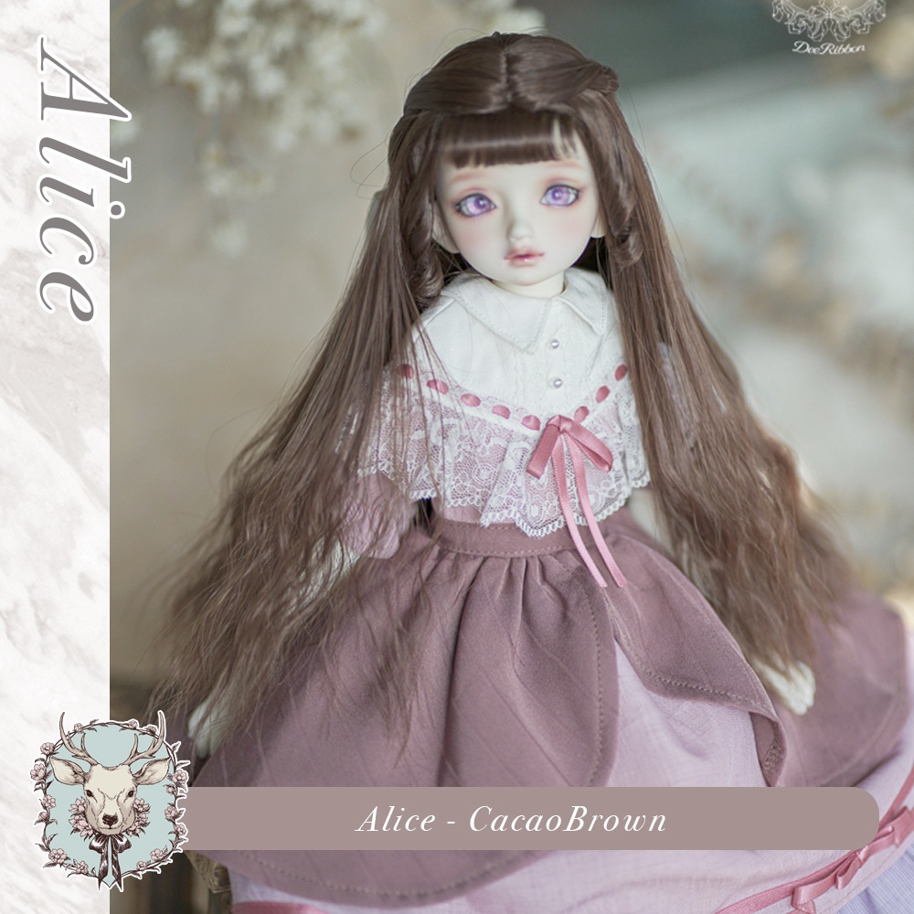 【旧耐熱素材】Aliceアリス | Cacao Brown | ドールウィッグ